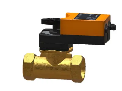 Three way ball valve 3D Model 3D model