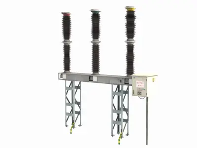 High Voltage Circuit Breaker 3D model