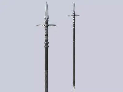Dark spear Low-poly 3D model order