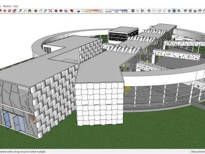 Sketchup Kindergarten B4 3D model