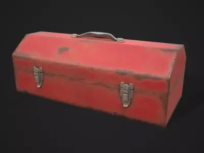 Old Toolbox Free low-poly 3D model