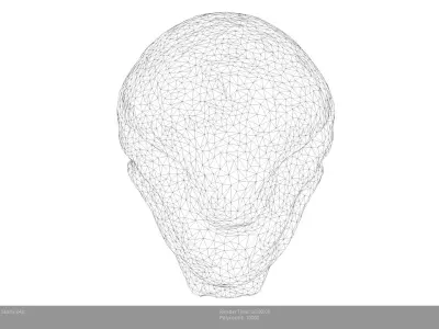 Low Poly Stylized Etheral Alien Stone Low-poly 3D model