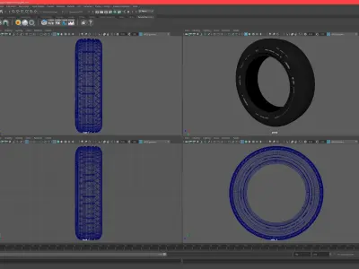 Full Detail high poly TIRE 3D model