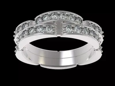 Cartier Diamond Band 3D print model