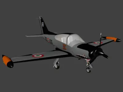 SIAI Marchetti SF 260 Low-poly 3D model