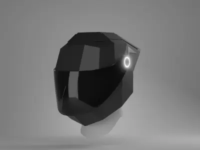 Helmet Free low-poly 3D model