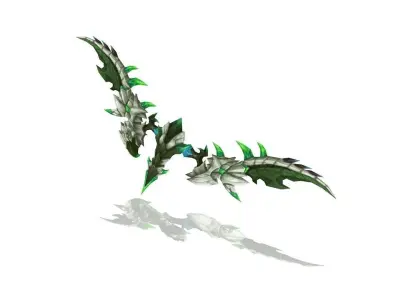 Demon Lord Bow Low-poly 3D model