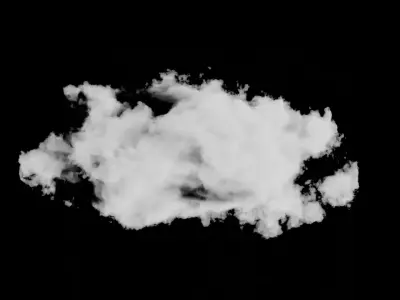 realistic volumetric clouds 3D model
