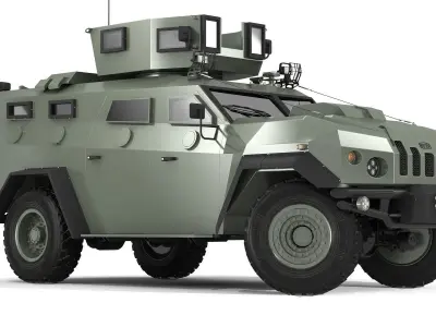 Military vehicle 3D model get