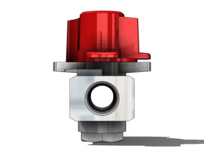 Valvula de Alivio SMC VHS20 F02 B Relief Valve 3D model