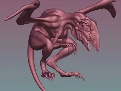 Zu birdi 3D model