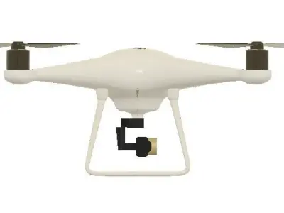 Drone dji phantom quadcopter 3D model purchase