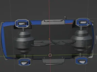 Sci-fi Car 3D model