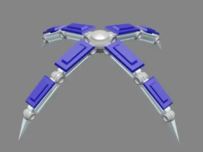 Drone Low-poly 3D model 6