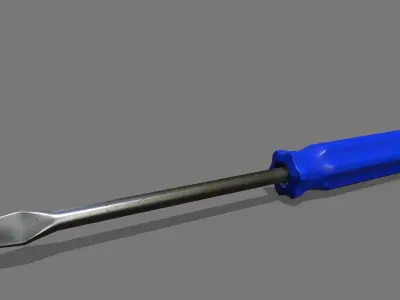 screwdriver Low-poly 3D model 50