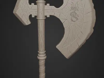 Warrior Axe 3D model
