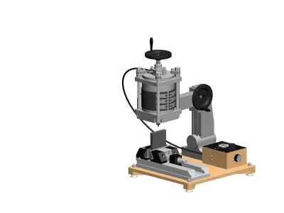 Molding machine for the production of silicone fishing lures 3D model