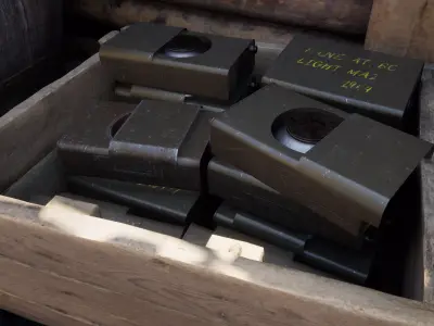 US WW2 M7 Anti-Tank Mine 3D model