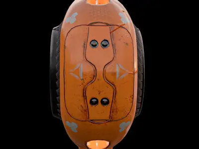 sci fi drone Low-poly 3D model