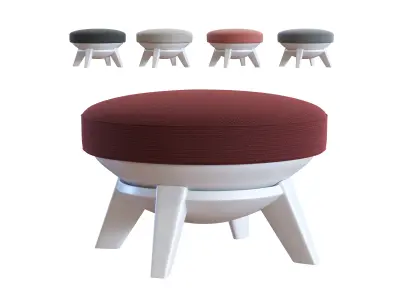 Modern Ottoman - Sway Lounge Seating Low-poly 3D model