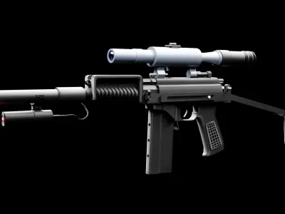 9a-91 airsoft Free 3D model