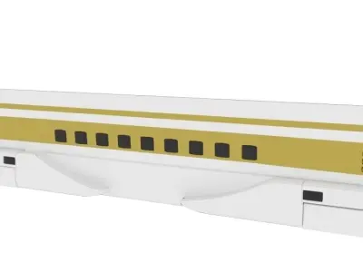 Maglev MLX 01 Goldtrans Low-poly 3D model