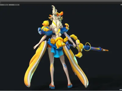 Bikini girl 3D model purchase