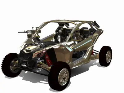 maverick x3 military 4x4 Low-poly 3D model