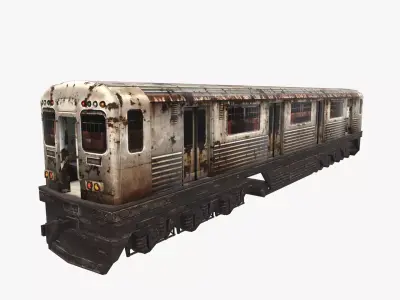 Subway metro Low-poly 3D model