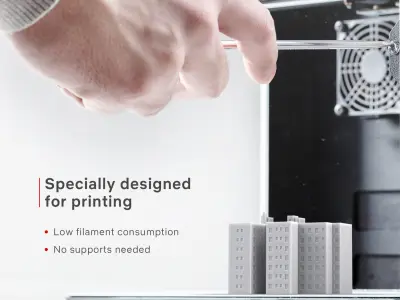Free 3D Print miniature building RB-US-NY-087 Free 3D print model purchase