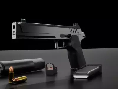 Pistol Low Poly-Game Ready Low-poly 3D model