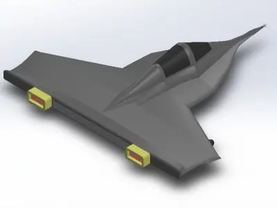 aircraft fighter jet Free 3D print model