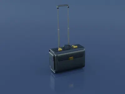 suitcase pilot luggage Free 3D model