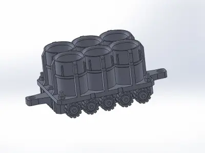 Rocket factory 3D model