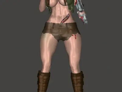 Sci-Fi  Worrior 3D print model