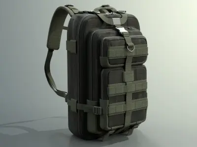 Military and Tactical Backpack Free 3D model