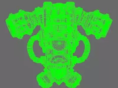 Space Knights V1 Exterminator Backpack 3D print model