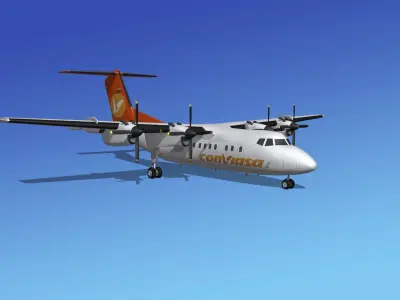 Dehavilland DHC-7 Conviasa 3D model