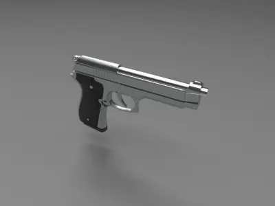 Pistol Berettaddc 3D model