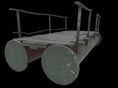 pipe raft 02 3D model