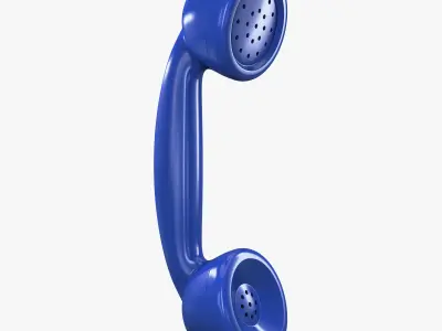 Retro Telephone Handset v 1 3D model