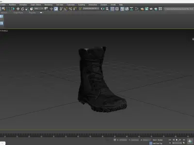 Boots Low-poly 3D model purchase