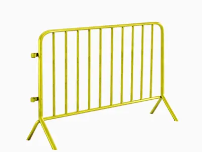 Fence Barrier 04 Low-poly 3D model