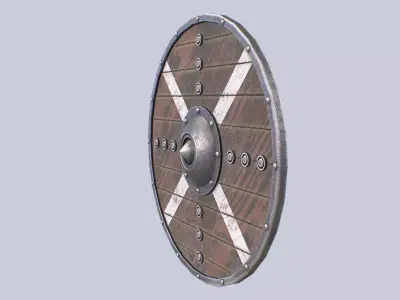Viking shield Low-poly 3D model shop