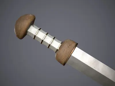 Gladius sword Low-poly 3D model order