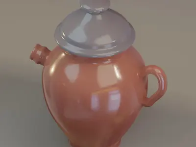 Arabic table oil jar 3D model