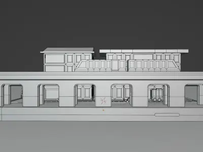 Mobile City 01 Low-poly 3D model
