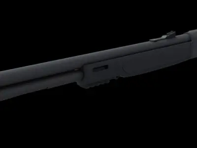 Henry Lever Action X Model 30-30 Caliber Low-poly 3D model