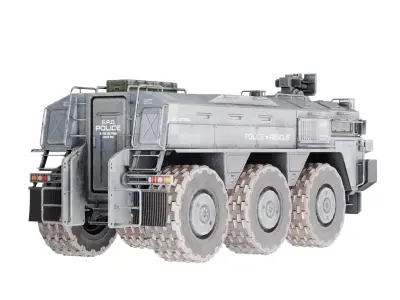 Military Car Vehicle 3d Model Low-poly 3D model