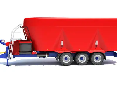 Trailed Feed Mixer 3D model